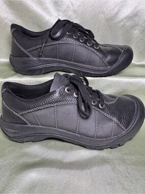 Keen Presidio Leather Comfort Black Oxford Sneakers Women’s Size 6
